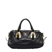 Prada Handbag Shoulder Bag 2way Black Leather - £1,253.13 GBP