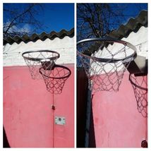 Mounted Hoop Basketball Basket Sports Equipment Ball Games Grid Stainles... - £277.46 GBP