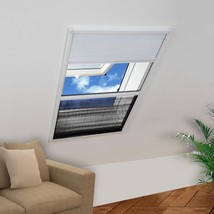 vidaXL Adjustable White & Black Window Screen 36-48 - $1,676.69 MXN