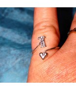 Vintage 925 sterling silver I love you ring size 6 - €43,98 EUR