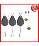 Sleek Adjustable Plant Pulleys - 3 Pack Heavy-Duty Hangers for Easy Gard... - $50.95 CAD