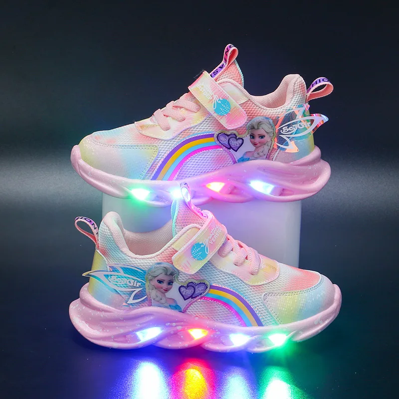    Girls Casual Shoes LED Light Up    Shoes Baby  Shoes Girl Present Free Shippi - £115.46 GBP