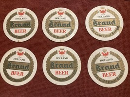 Vintage Wyler Holland Brand Beer Coasters Lot Of 6 - £11.86 GBP