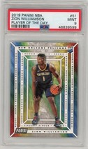 2019 Panini Player of the Day #51 Zion Williamson PSA 9 Mint - £39.34 GBP