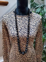 Asos Women&#39;s Brown Polyester Round Neck Long Sleeve Long Maxi Dress Zero Size - £22.38 GBP
