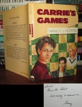 Nancy J. Hopper CARRIE&#39;S GAMES Signed 1st 1st Edition 1st Printing - £35.74 GBP