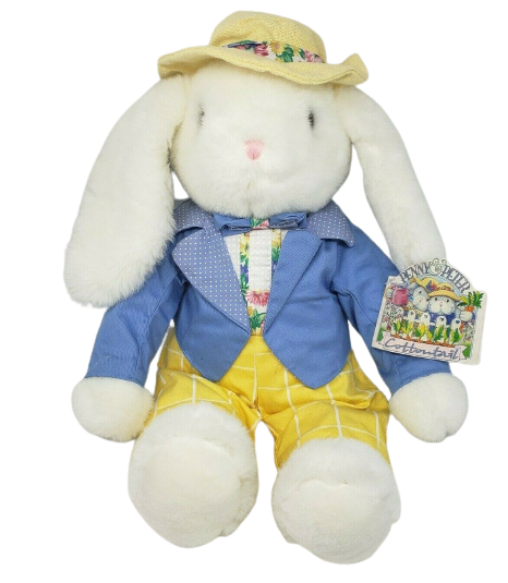 VINTAGE 1996 PENNY PETER COTTONTAIL BUNNY RABBIT TOYS R US STUFFED ANIMAL PLUSH - $37.05