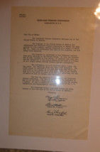 Vintage 1949 Displaced Persons Commission Welcome Letter - $21.78
