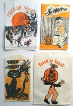 Halloween Candy Trick Or Treat Loot Bags Goblin Head Man Haunted Graveyard Witch - £14.55 GBP