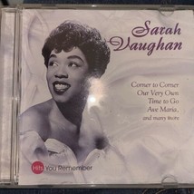 Sarah Vaughan: Hits You Remember - CD - £7.83 GBP
