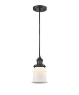Mini Pendant Canton 5&quot; Matte Black Franklin Restoration 1 Lt. 201C-BK-G1... - €144,02 EUR
