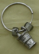 Very Cute Pewter Figural Wine Glass Charm - Vgc - Super Cute Little Ice Bucket - £3.18 GBP