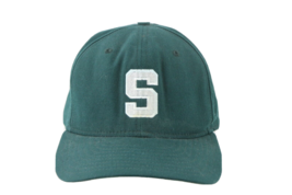 Vtg 90s New Era Pro Model Michigan State University Fitted Hat 7 5/8 USA Green - $49.45