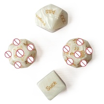 English posture, sex, movement, posture, fun dice, 4-piece set - £8.68 GBP