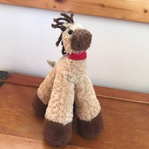 Gently Used Bestever Small Tan &amp; Brown Plush Horse Stuffed Animal – 7 in... - £9.01 GBP