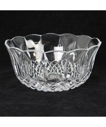 Royal Crystal Rock (RCR) Puccini Opera 7&quot; Bowl Clear Criss Cross &amp; Verti... - $24.19