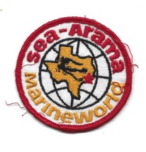 Vintage Sea-Arama Marineland Used Patch-Galveston, TX-3 inch Round - £4.67 GBP