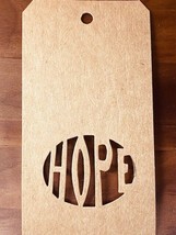 Tim Holtz "Movers & Shapers" HOPE cut out magnetic die #656934 - $4.95