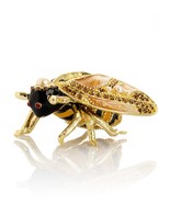 Keren Kopal bee Hand made Trinket box Decorated with Austrian Crystals - $1,260.69 MXN