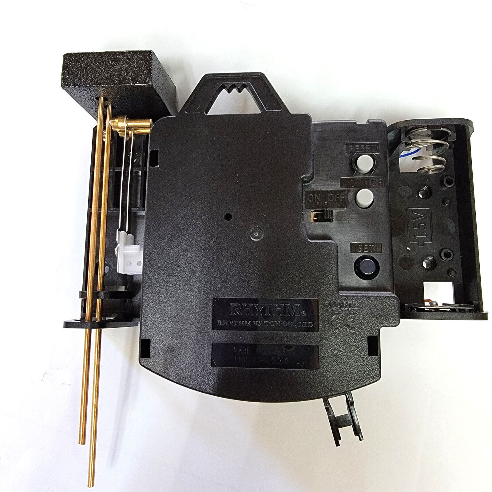 Bim Bam Pendulum Clock Movement Battery Quartz With Mechanical Strike