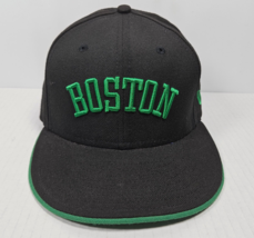 Boston Celtics Hat Cap Original Fitted Size 7 Basketball Black Green New... - £10.18 GBP