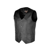 Vance Leather Men&#39;s Basic Leather PlainSide Vest - $868.61 MXN