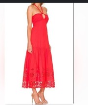 Jason Wu Red Embroidery Dress Size M NW - £136.23 GBP