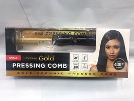 Tyche Gold Pressing Comb Small Dual Voltagegold Ceramic HZPC02 - £18.97 GBP