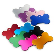 Wholesale 100Pcs Dog ID Tags Laser Engraving Bone Tags Name Plate Person... - £36.79 GBP+