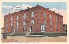 Commercial Hall Valparaiso University Indiana 1918 postcard - £5.03 GBP