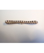 Sterling Silver Vermeil Sapphire &amp; Diamond Accents Unisex Tennis Bracele... - $742.39 MXN