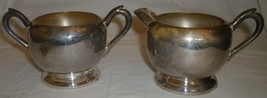 VINTAGE F.B.ROGERS SILVER CO. SILVERPLATED SUGAR AND CREAMER SET - $411.00 MXN