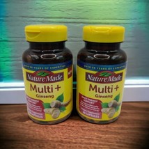 2x Nature Made Multi+ Ginseng  Multivitamin 60 Capsules Ea EXP 11/24 Energy Supp - £15.40 GBP