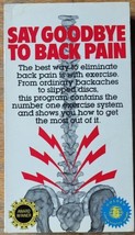 Say Goodbye To Back Pain (VHS 1989 Westwood) Dr Hans Kraus M.D. - $5.93