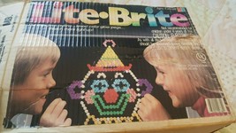 Vintage Lite Brite 1986 Milton Bradley Working  Instructions  No Pegs or sheets - £19.77 GBP