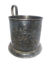 Vintage Russian Soviet Collectible Cup Holder Melchior Podstakannik Troi... - £31.87 GBP