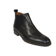 Men's Slip On Boot STEVE MADDEN Leather Upper Plain Toe Montreux Black image 9