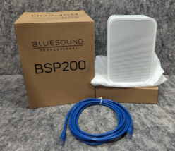 New Bluesound BSP200 PoE Compact Network Streaming Speaker White - $329.99