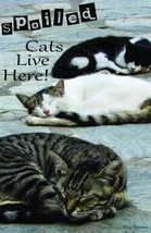 Flag Emotes Double Sided Garden Flag Spoiled Cats Live Here Yard Banner ... - £10.61 GBP