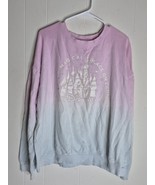 Disneyland Sweatshirt Women XL Pink/Blue Glitter Castle Happiest Place O... - $291.49 MXN