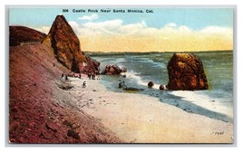 Castle Rock Beach View Santa Monica CA California UNP DB Postcard Z9 - £3.55 GBP