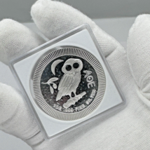 2022 1 oz Niue Silver Athenian Owl Stackable Coin .999 Fine - New Zealan... - $46.74