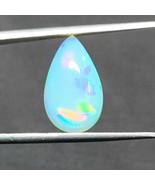 Opal Pear Shape Stone, Natural Ethiopian Opal Cabochon Welo Fire Opal Lo... - $75.00