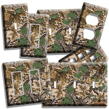 Mossy Tree Oak Leaves Hunter Camo Camouflage Lightswitch Outlet Wall Plate Decor - £8.11 GBP+