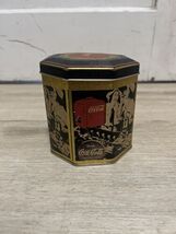 1989 Drink Coca-Cola Soda Girls Tin Octagon 4.25 in. Diameter x 4.5 in. ... - $11.52