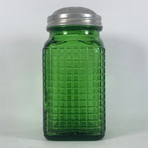 Owens Illinois Green Waffle Depression Glass Salt Pepper or Flour Shaker... - £19.55 GBP