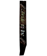 Bachelorette Bride To Be Non Flashing Sash - Black - $8.18