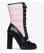 Pink &amp; Black Laced Up Bootie - £47.95 GBP