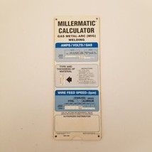 Millermatic Calculator Gas Metal-Arc MIG Welding, Amps, Volts, Gas - $13.55