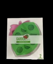 Garden Party Novelty Ice Cube Molds Strawberry Lime Shaped Ice Trays 2-ct New - £7.03 GBP